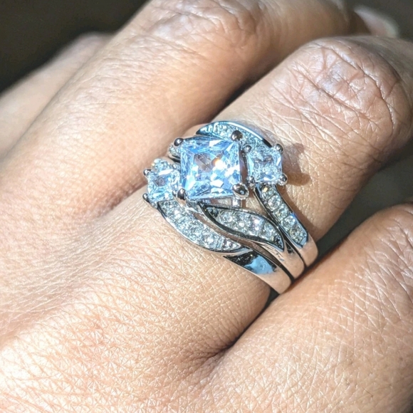 Women's 4 Ct Intricate Detailed Lab-created Diamond Engagement Ring Set Sz 7